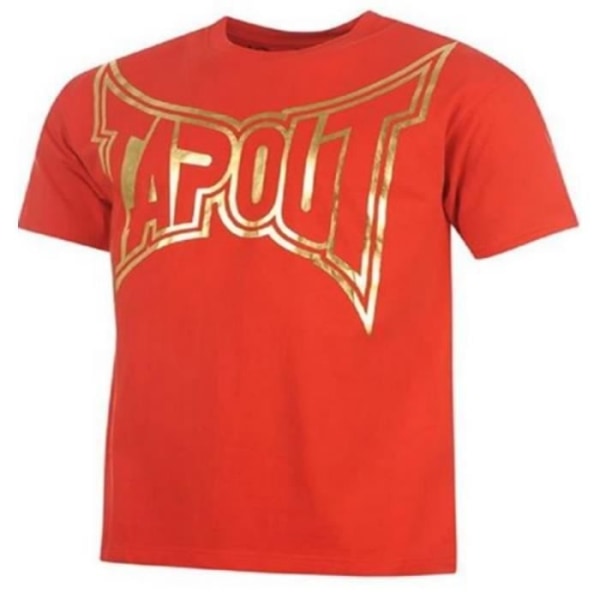 Tapout MMA T-shirt herr Röd och guld - TAPOUT - Korta ärmar - Vuxen - Stor rörelsefrihet