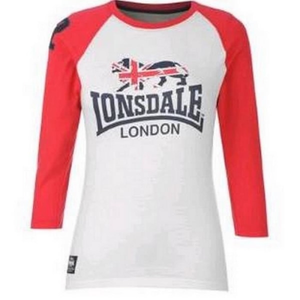Lonsdale FTF, vit och rosa Collector långärmad T-shirt för kvinnor