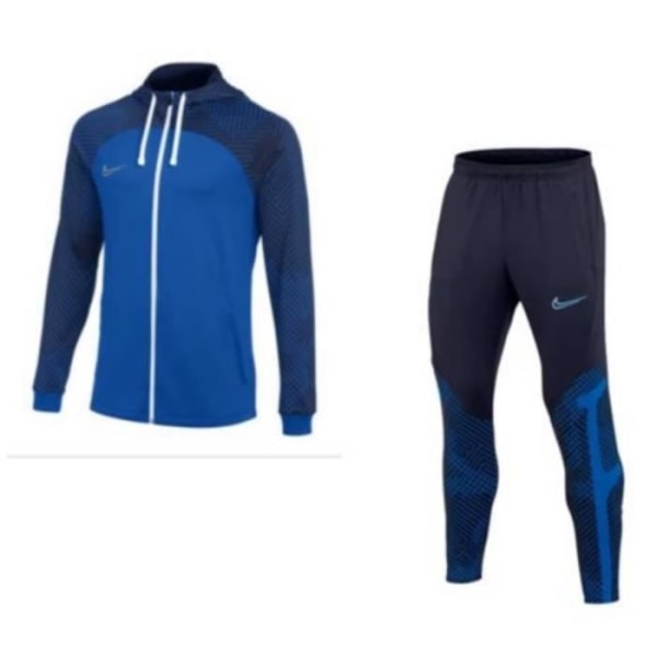 Nya Nike Swoosh joggingbyxor med huva för herr blå