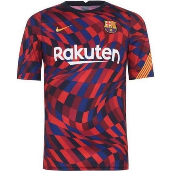 Ny Nike FC Barcelona officiella förmatchströja för herrar säsongen 2020-2021