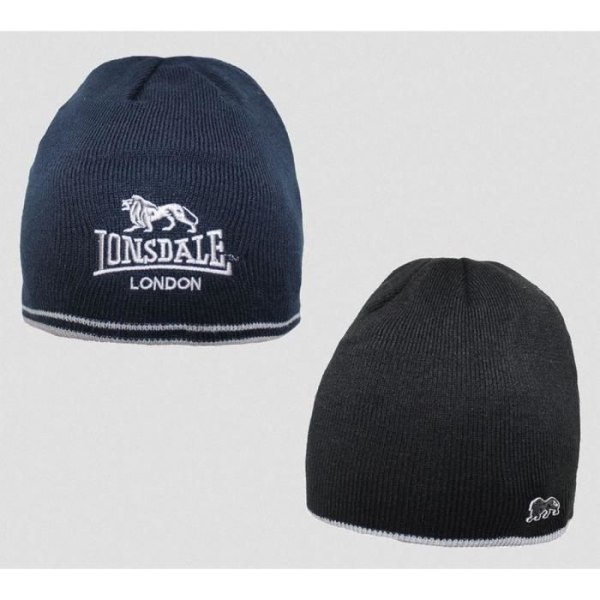 Lonsdale vändbar hatt för män Marinblå Ernie Beanie