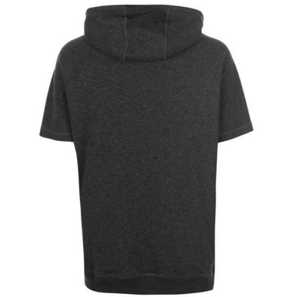 Lonsdale ärmlös tröja för män mörkgrå - Lion Logo - Justerbar huva - 1 gratis t-shirt