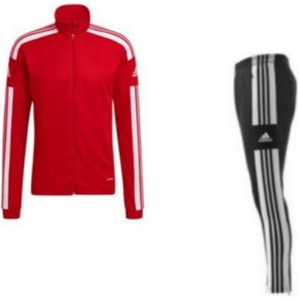 Adidas Aerodry Joggingbyxor för män Röd och Svart - Andas - Långa ärmar - Multisport
