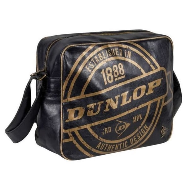 Dunlop vintage väska i svart och guld