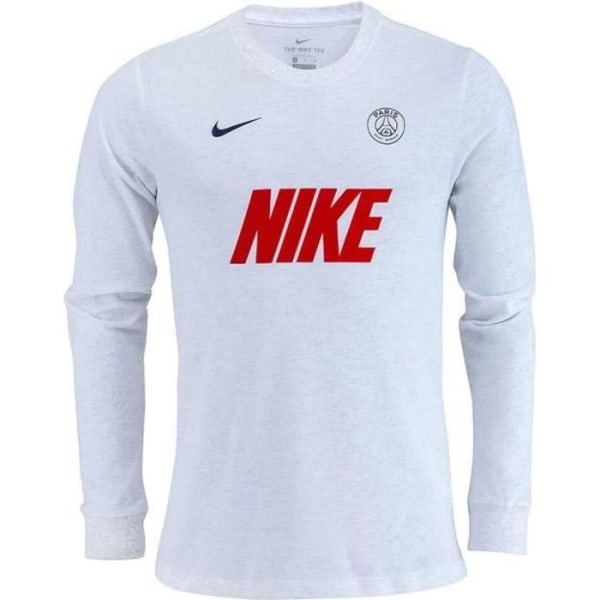 Nike PSG Paris Saint-Germain Herr officiell vit Ljung Dri-FIT långärmad T-shirt