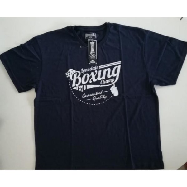 Lonsdale Boxing Navy Collector T-shirt för män - Korta ärmar - LONSDALE Brand - Storlek XXL - Blå
