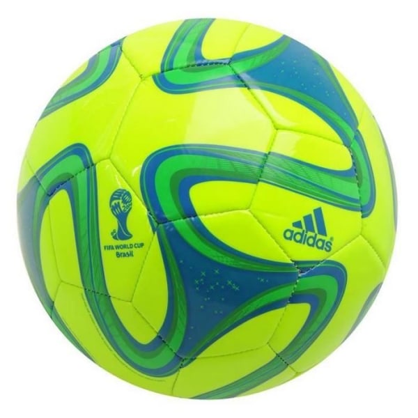 Brazuca Adidas Glider T5 Ball Gul och grön fotbolls-VM Brasilien