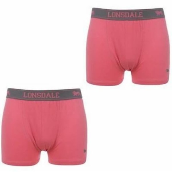 Presentförpackning med 2 rosa Lonsdale Boxers för män