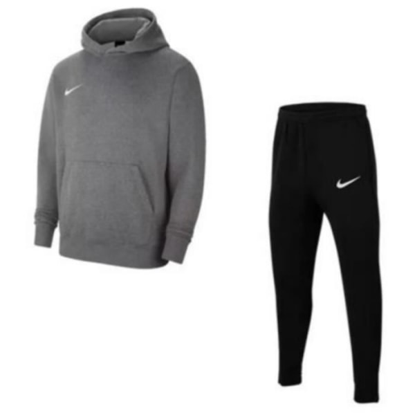 Nike fleecejoggingbyxor för pojkar - grå och svart - multisport - andas