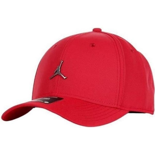 Air Jordan röd logotypkeps i metall för män