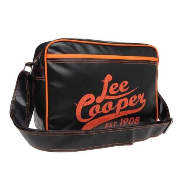 Lee Cooper Vintage svart och orange axelväska