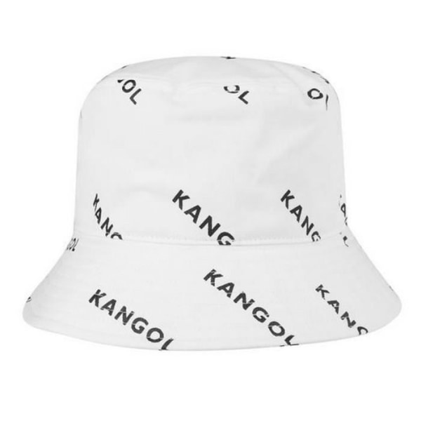 Kangol Herr Bucket Hat Cream and Black 100 % bomull Storlek L-XL