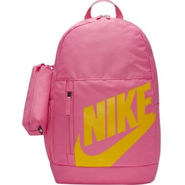 Nike rosa stor gul ryggsäck med logotyp Swoosh med påse