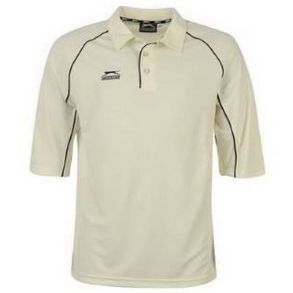 Slazenger vit cricket-T-shirt för män - 3/4 ärmar