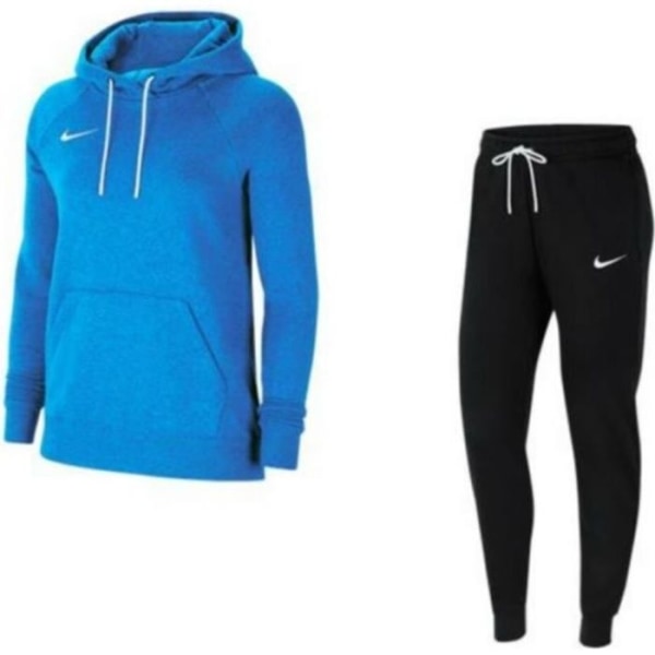 Nike fleecejoggingbyxor för kvinnor - blå och svart - långa ärmar - andas
