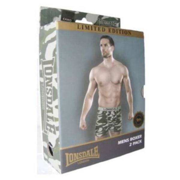 Lonsdale presentförpackning för män med 2 kamouflageboxare