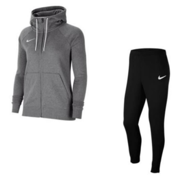 Nike fleece joggingbyxor med dragkedja för kvinnor Grå - Långa ärmar - Multisport