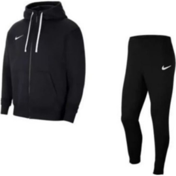 Nike joggingbyxor i fleece med luva för män, svart - Långa ärmar - Multisport - Andas