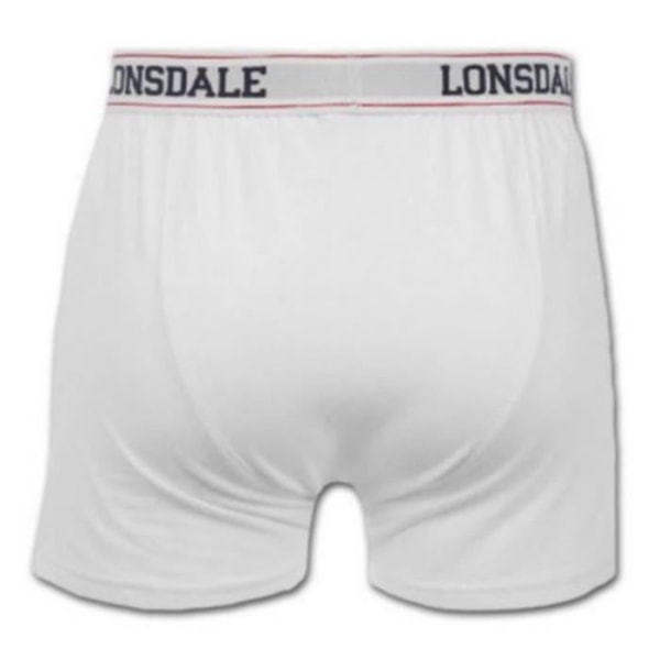 Presentförpackning med 2 Boxers för män White Lonsdale