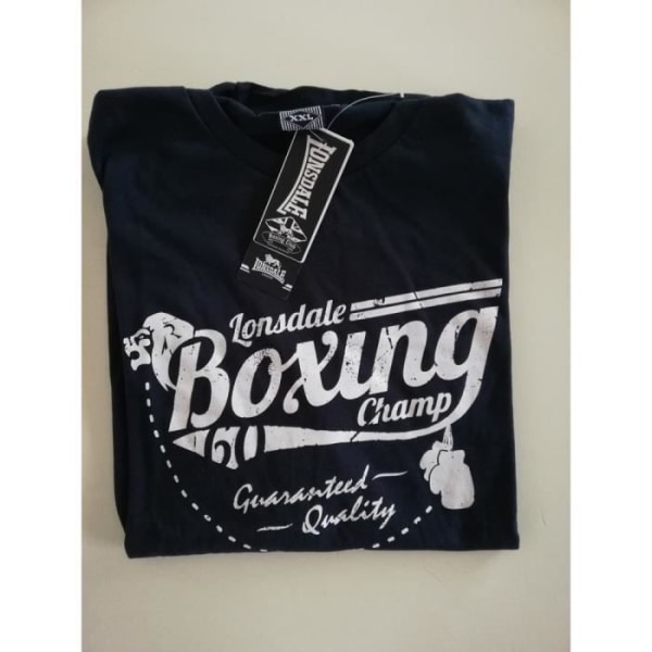 Lonsdale Boxing Navy Collector T-shirt för män - Korta ärmar - LONSDALE Brand - Storlek XXL - Blå