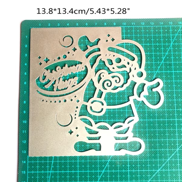Jul Skärmallar Metall Präglingsformar Stencil Scrapbooking Mallar