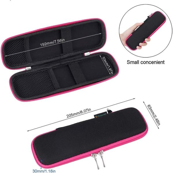 Z Apple Case Hållare-hårt skal Apple Pennhållare-tunnt Case För Apple Pencil, reservoarpenna, kulspetspenna, stylus Penna-svart/varm rosa qd bäst Black-Hot Pink Pencil Case