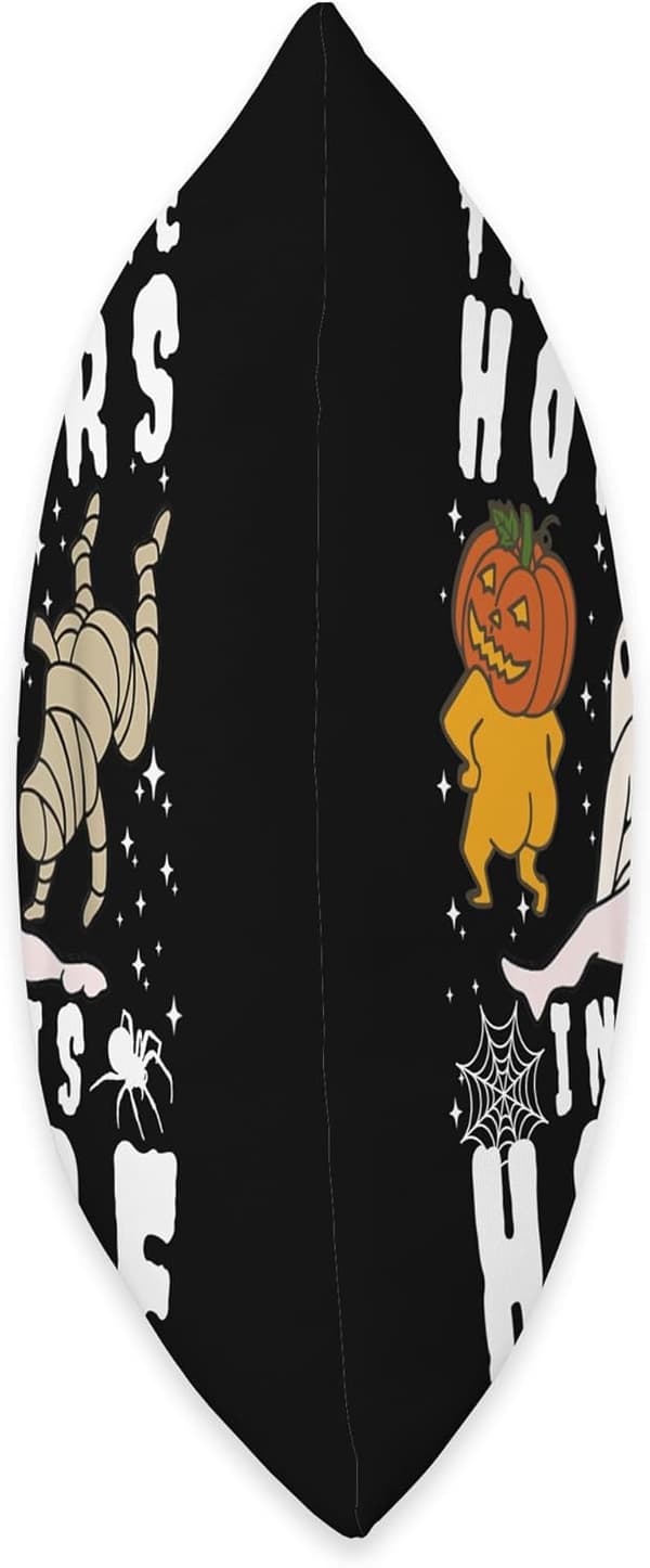 Det finns några fasor i detta hus Ghost Pumpkin Halloween Throw