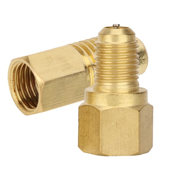 Kølemiddel Tank Adapter Til R12 Til R134a Konvertering, Vakuumpumpe Adapter Messing Kølemiddel Adapter Med Lækagefri O-Ring Forsegling, Universal