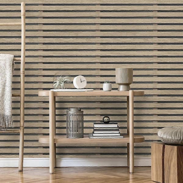 Tapet med trepanel Black