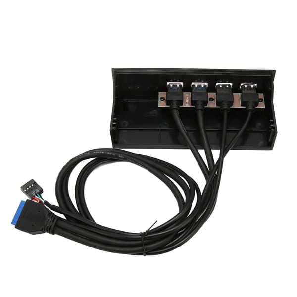 Forbedret USB-hub til pc, frontpanel-hub til pc-kabinet 5,25\" bay, bundkort-stikkabel kompatibelt med SuperSpeed-dataoverførsel