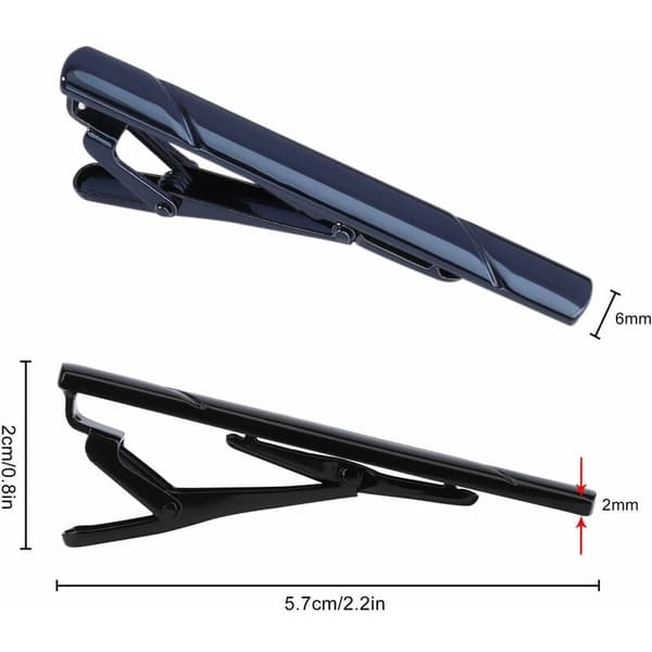 Slips Nåle, Justerbar Pasform Slipsenåle til Mænd med Elastisk Fjederdesign, Rustbestandige Slanke Slipsenåle Tilbehør, Moderne og