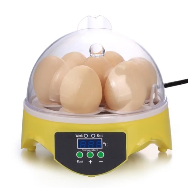 Egg Incubator Hatcher 7 Eggs Digital Hatching Incubator Mini Chicken Duck Eggs qd bäst