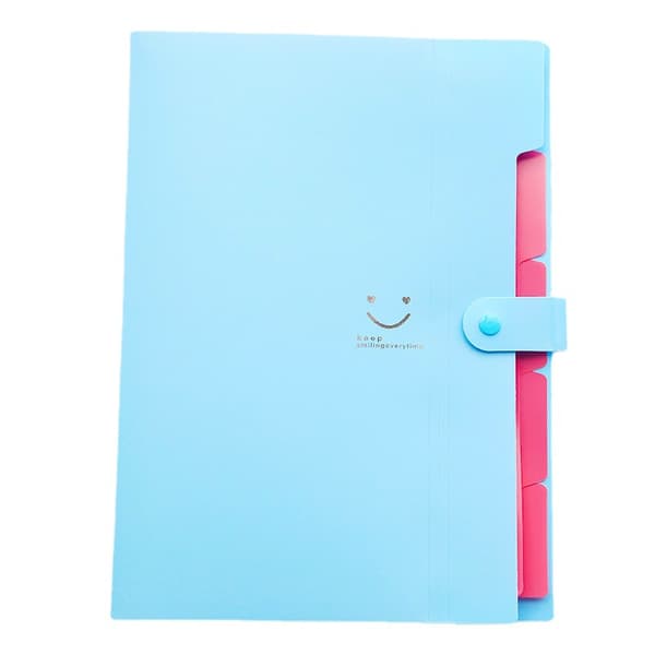 Dokumentsorter Udvidbar A4 Mappe Harmonika Organizer Med Trykknap