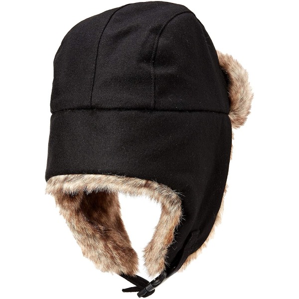 Vinteröronflik Trapper Bomber Hat Håller Varm Vinter Vinter för män Och Vindtät Ludd Faux Fur Catcher Hat（Svart） qd bäst