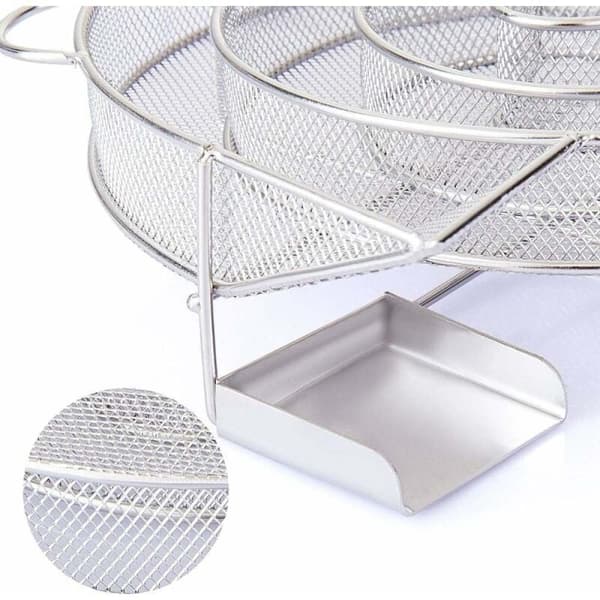 Kold Røg Generator til Grill, Rustfrit Stål Kold Røgningsværktøj med Spiraldesign og Glat Trådnet, Genanvendelig Røg Generator til Kød Fisk