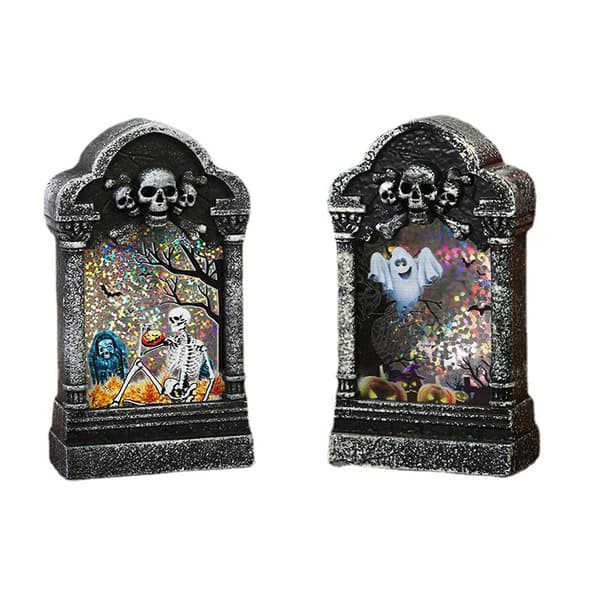 Udendørs LED-lanterner Gravstenslys Halloween Hjem Havepynt 2