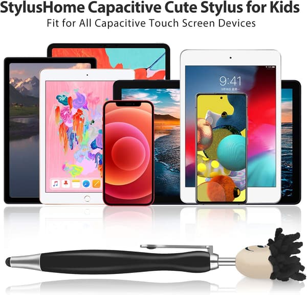 5 stk. kapacitive stylus-penne til børn til iPad iPhone-tablets