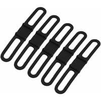 14*2.2cm 5-pakks sett sykkel gummibånd stropp slips lommelykt holder
