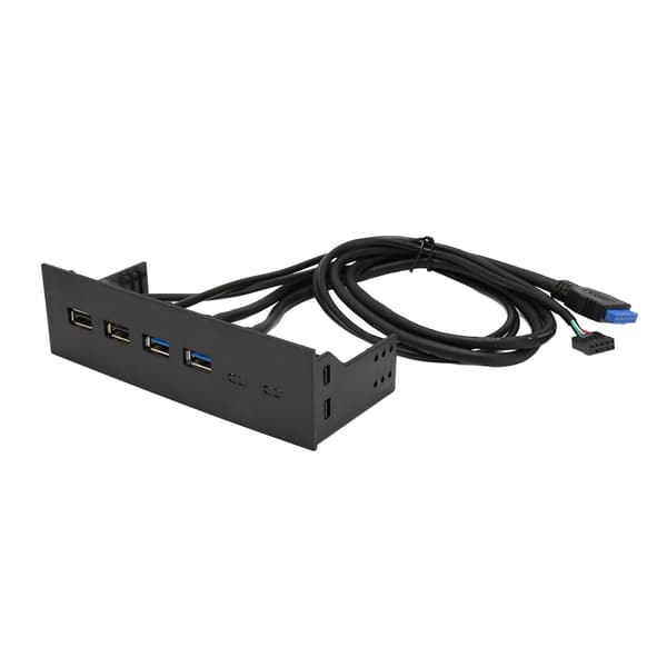 Forbedret USB-hub til pc, frontpanel-hub til pc-kabinet 5,25\" bay, bundkort-stikkabel kompatibelt med SuperSpeed-dataoverførsel