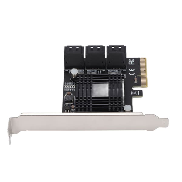 PCIe SATA Controller Card, Understøtter flere HDD SSD'er med ASM Chip High-Speed Expansion Module til Desktops og Workstations, Kompatibel med SATA III