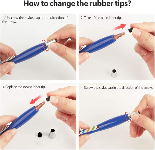 5 stk. kapacitive stylus-penne til børn til iPad iPhone-tablets