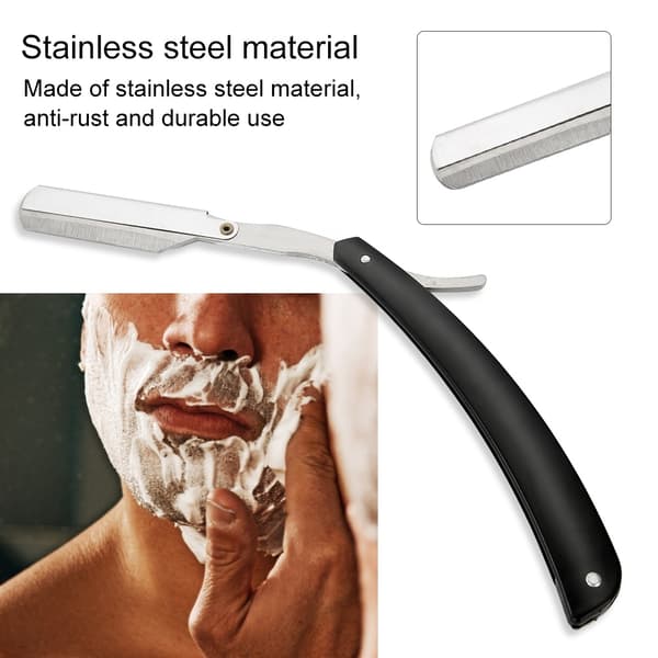 Barber Straight Blade Razor Rustfrit Stål Salon Foldebarbering Hårklippemaskine