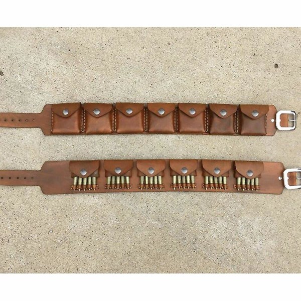Sand Människor Cosplay Kostym Tusken Ammo Bälte Bandolier Läder Cartridge Pouch Uncharted 3 Raider Cavalry Bag Sash Kit For Larp Brown B belt