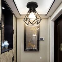 1 stk. STOEX industriel loftlampe i metal, sort pendellampe