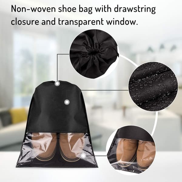 15-pack reseskoväska, stor skoförvaring, bärbar dammtät
