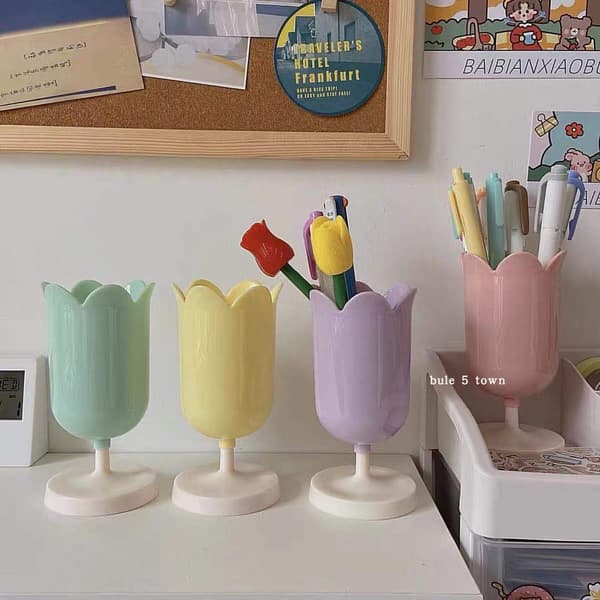 14*7 cm Blå One Piece INS Samme Tulip Cylinder Jomfru Hjerte Cylind