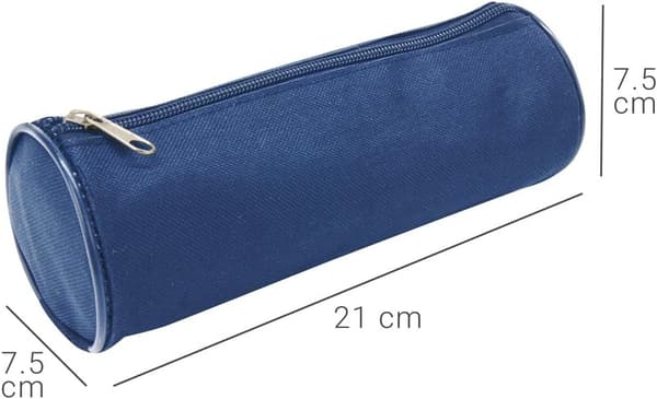 Rund tygväska 21 cm diameter 7,5 cm textil