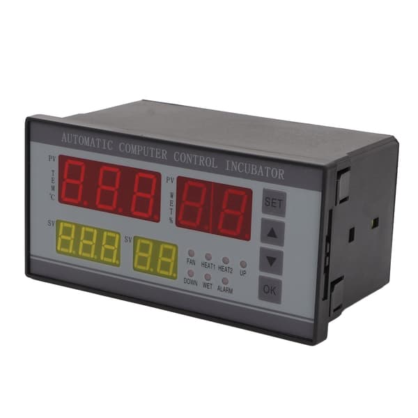 Egginkubator Temperaturkontroller Fullautomatisk Kontrollsystem med Temperatur- og Fuktighetssensor Avansert Digitalt Display for Kylling And