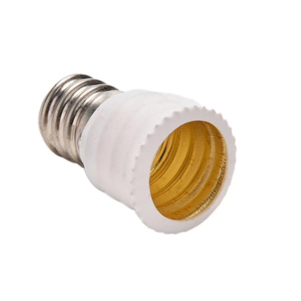 E12 - E14 lampunpitimen sovitin, valkoinen one size