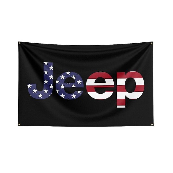 3x5 Ft Jeep Flag Polyester Printed Racing Banner For Car Club -xx J0102 60 x 90cm